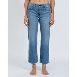 ASKK NY Low Rise Straight Jeans in Clean Berkeley 26